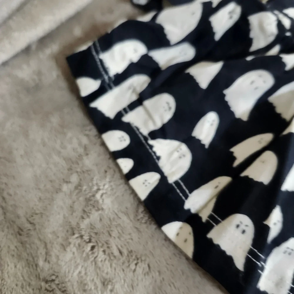 Kate Quinn Baby Ghost Halloween Drop Waist Tee Anne Bell Bottom Pants Set 6-12M